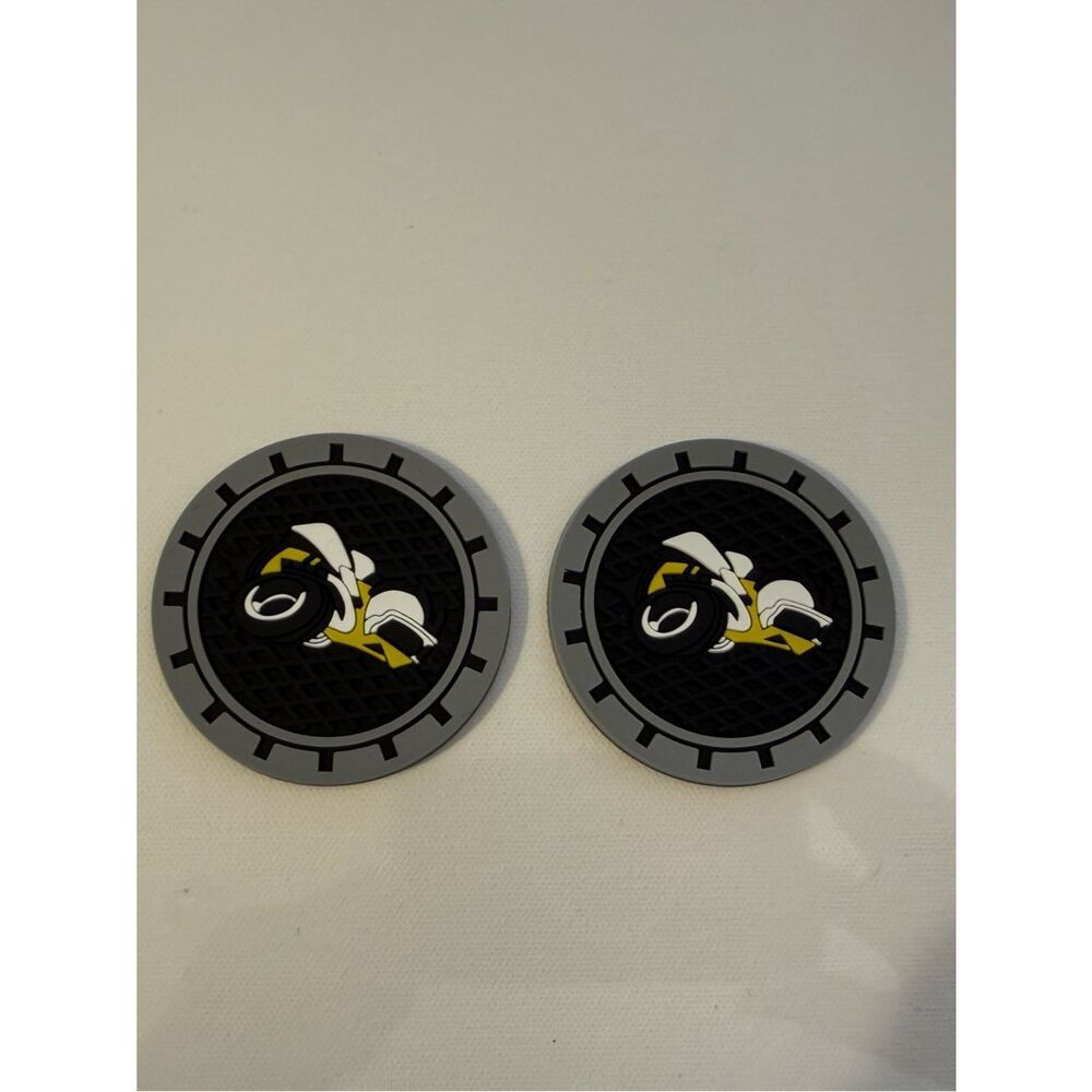 Dodge Challenger/Charger Scat Pack Car Cup Coasters Black and Gray Set of 2 NWT